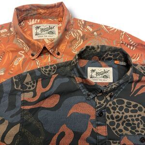Lot Of 2 Howler Brothers Mens Small Short Sleeve Button Shirts
